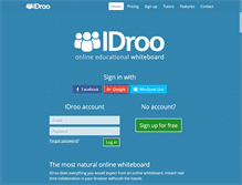 Tablet Screenshot of idroo.com